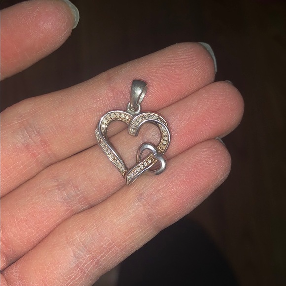 Double heart necklace - Picture 1 of 1